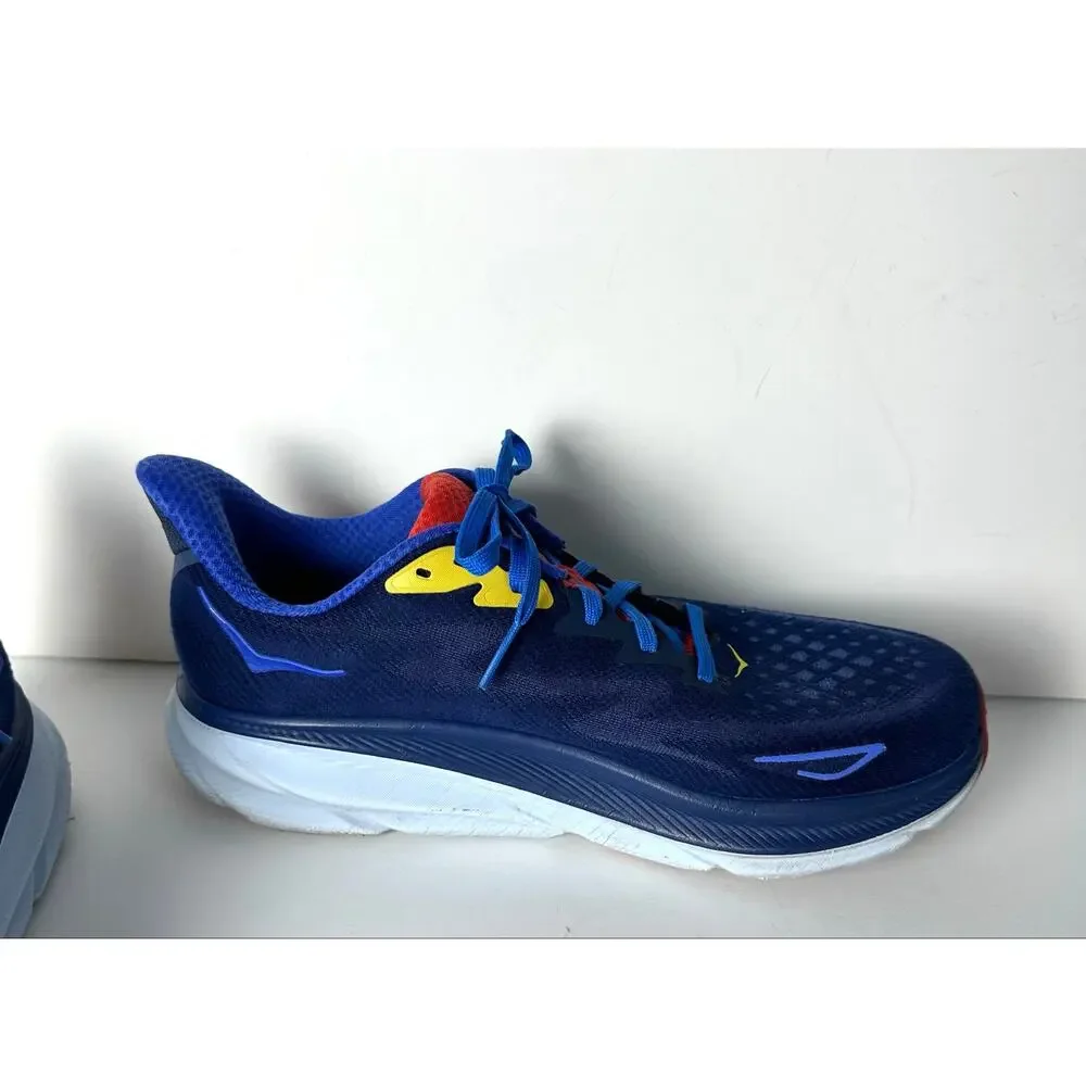 Mens Hoka Clifton 9 Running Shoes 1132210 BBDGB Bellwether Blue 11.5 2E Wide EE